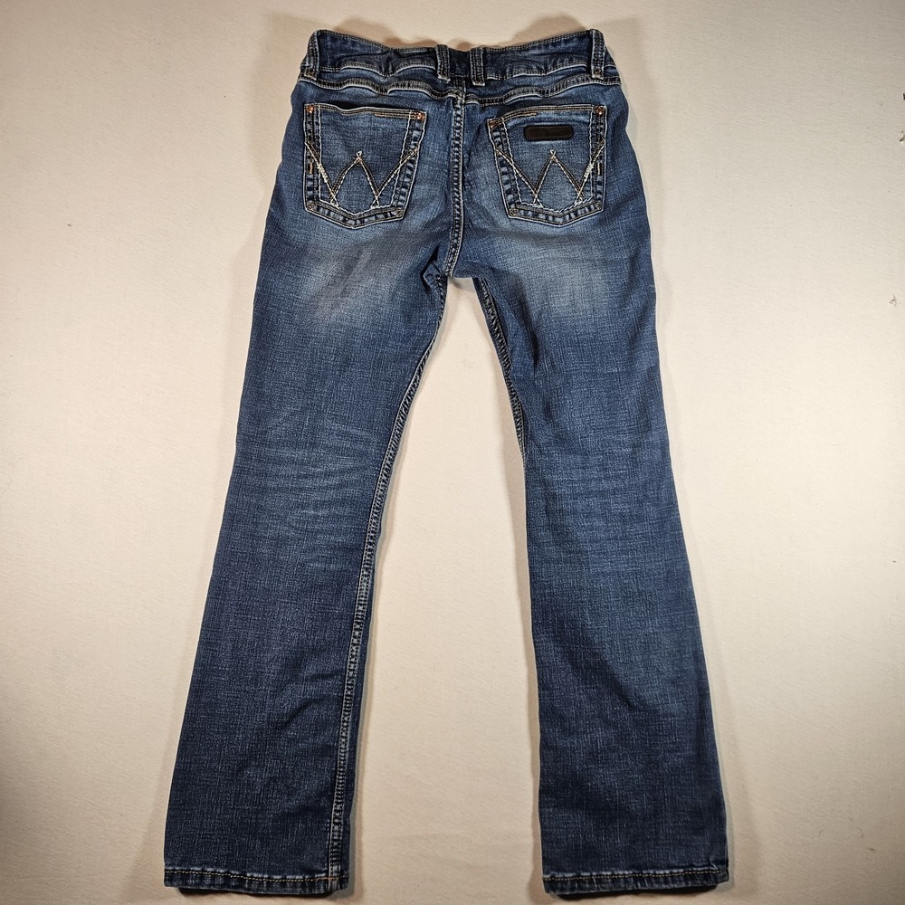Wrangler Bootcut Jeans 11x32 Women's Cowgirl Westernwear Medium Wash Blue - Picture 3 of 9